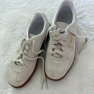 Puma Palermo Sneakers | Tan & Cream Retro Trainers | Men’s 8.5 / Women’s 10 (EU